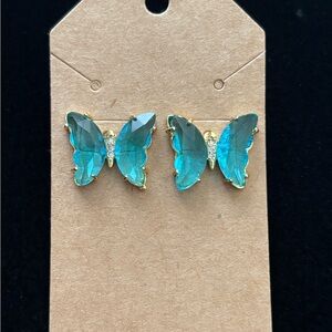 Stainless steel Butterfly earrings